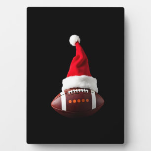 Kerstmis American Football Bal Sinterklaas Hoed (1 Fotoplaat