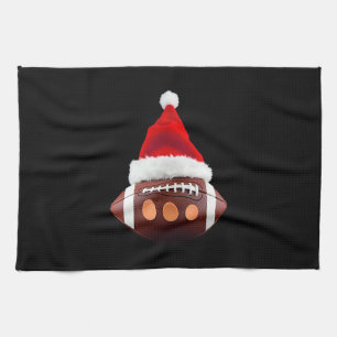 Kerstmis American Football Bal Sinterklaas Hoed (2 Theedoek