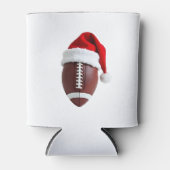 Kerstmis American Football Bal Sinterklaas Hoed (3 Blikjeskoeler (Voorkant)