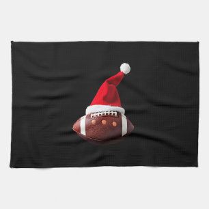 Kerstmis American Football Bal Sinterklaas Hoed (3 Theedoek
