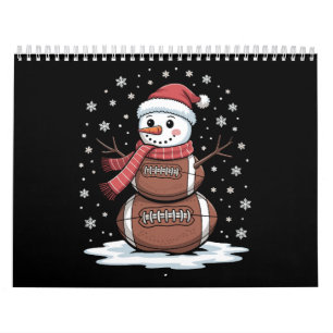 Kerstmis American Football Sneeuwman Xmas Sport Kalender