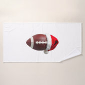 Kerstmis Amerikaans Voetbal Bal Sinterklaas Hoed Badhanddoek (Badhanddoek)