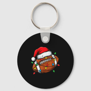 Kerstmis Amerikaans voetbal Kerstman Grappige Kers Sleutelhanger