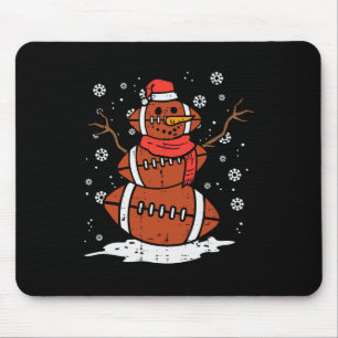 Kerstmis Amerikaans Voetbal Sneeuwman Xmas Sport M Muismat