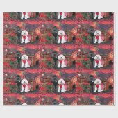 Kerstmis - Amiche Poodle - Tinkerbell Maltees Cadeaupapier (Vlak)