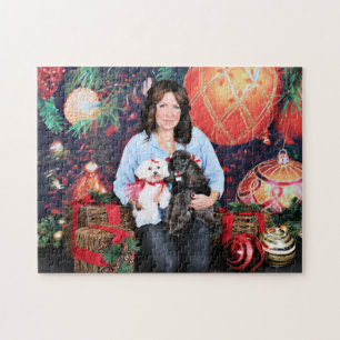 Kerstmis - Amiche Poodle - Tinkerbell Maltees Legpuzzel