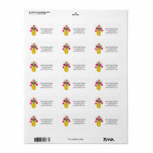 Kerstmis ananananasholiday etiket (Full Sheet)