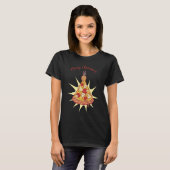 Kerstmis Ananas Pizza T-shirt (Voorkant volledig)
