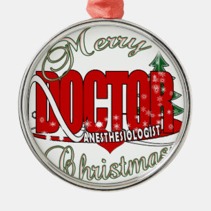 KERSTMIS ANESTHESIOLOGIST METALEN ORNAMENT