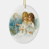 Kerstmis Angels zingen Keramisch Ornament (Rechts)