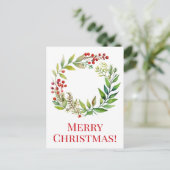 Kerstmis ansichtkaarten briefkaart (Staand voorkant)