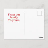 Kerstmis ansichtkaarten briefkaart (Achterkant)