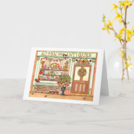 Kerstmis Antiquairswinkel Kaart