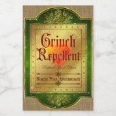 Kerstmis apotheek Label Voedselcontainer Etiket (Enkel label)