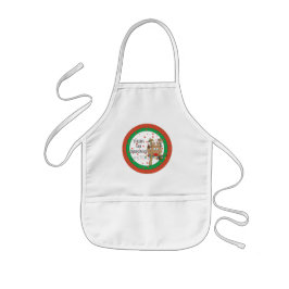 Kerstmis Apron Reindeer zegt: Kinder Schort