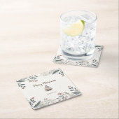 Kerstmis Aquarel Groeten Kartonnen Onderzetters (Insitu)