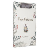 Kerstmis Aquarel Groeten Klembord (Rechts)