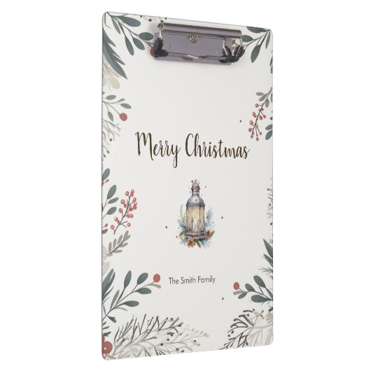 Kerstmis Aquarel Groeten Klembord (Rechts)