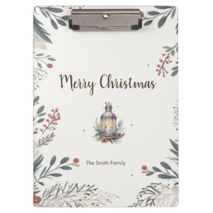 Kerstmis Aquarel Groeten Klembord