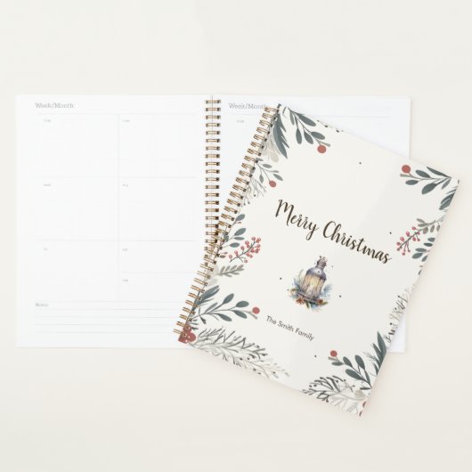 Kerstmis Aquarel Groeten Planner (Display)