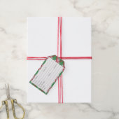 KERSTMIS ARGYLE BREISEL 8,9x5cm Garenetiketjes Cadeaulabel (Met Touw)
