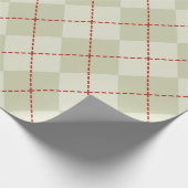 Kerstmis Argyle Inpakpapier Vintage (Hoek)