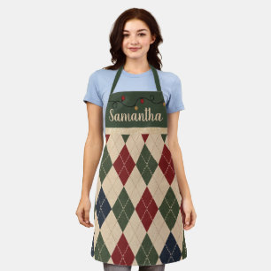 Kerstmis Argyle Schort