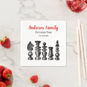 Kerstmis -  artikelen voor schaakartikelen servet (Insitu)