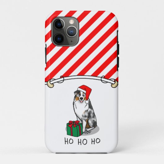 Kerstmis: Australische herder (blauwe kool tan/w 1 Case-Mate iPhone Case (Achterkant)