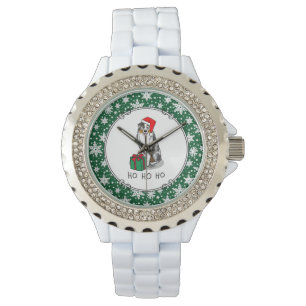 Kerstmis: Australische herder (blauwe kool tan/w 1 Horloge