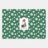 Kerstmis: Australische herder (blauwe kool tan/w 1 Inpakpapier Vel (Voorkant)