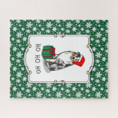 Kerstmis: Australische herder (blauwe kool tan/w 1 Legpuzzel (Horizontaal)