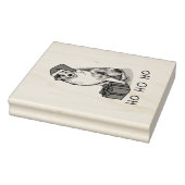 Kerstmis: Australische herder (blauwe kool tan/w 1 Rubberstempel (Stempel)