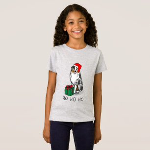Kerstmis: Australische herder (blauwe kool tan/w 1 T-shirt