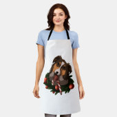 Kerstmis Australische Herder Classic T-Shirt Schort (Gedragen)