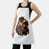 Kerstmis Australische Herder Classic T-Shirt Schort (Insitu)