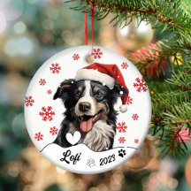 Kerstmis Australische herder hond gepersonaliseerd