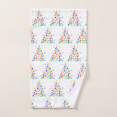 Kerstmis autisme bad handdoek (Handdoek)