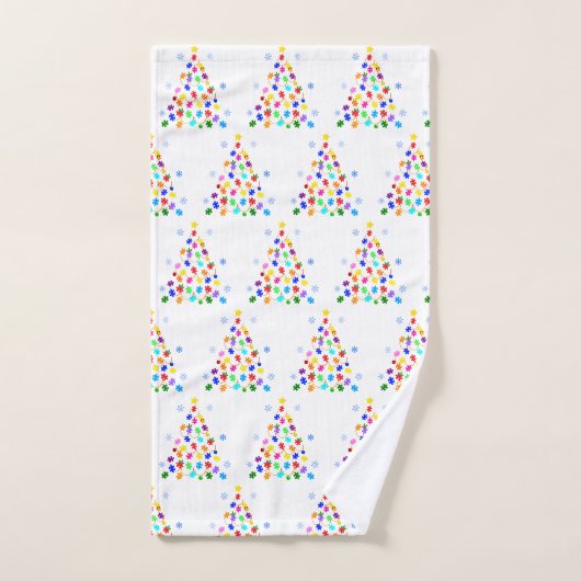 Kerstmis autisme bad handdoek (Handdoek)