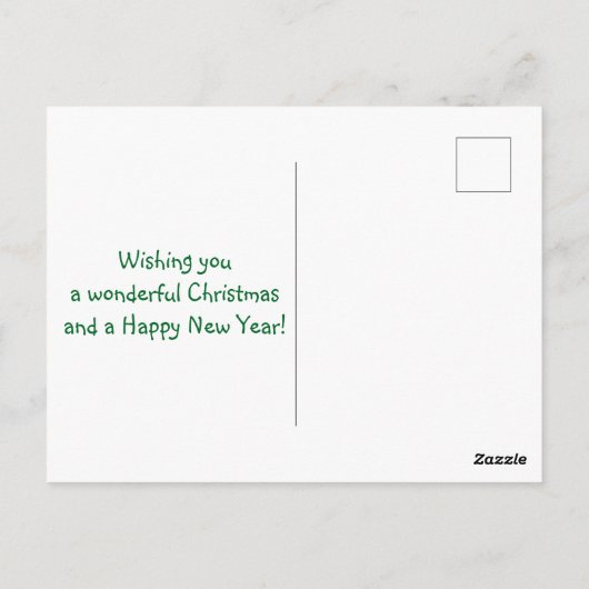 Kerstmis autisme briefkaart (Achterkant)