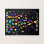 Kerstmis autisme legpuzzel (Horizontaal)