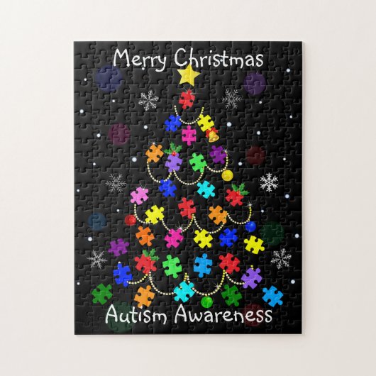 Kerstmis autisme legpuzzel (Verticaal)