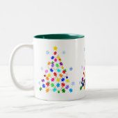 Kerstmis autisme tweekleurige koffiemok (Links)