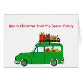 Kerstmis auto (Voorkant Horizontaal)