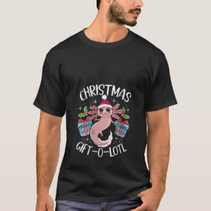 Kerstmis Axolotl Lover Kerstman Salamander XMA T-shirt