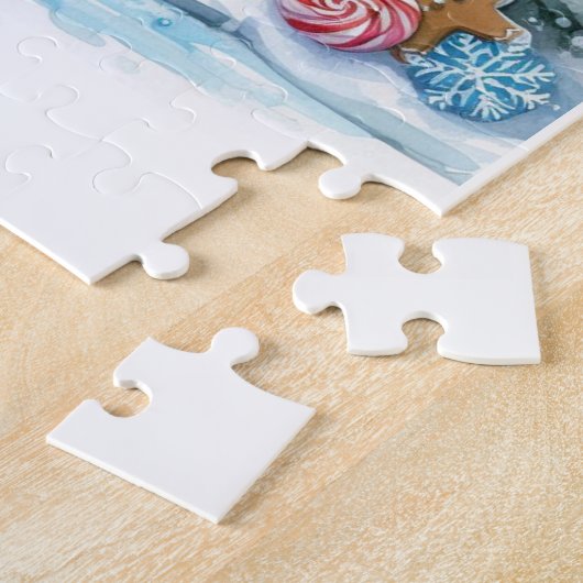 KERSTMIS BABBA YAGA'S GINGERBREAD HUIS LEGPUZZEL (Zijkant)