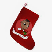 Kerstmis - baby cartoon klein kerstfeest kleine kerstsok (Voorkant (Hangend))