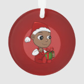 Kerstmis baby cartoon ornament (achterkant)