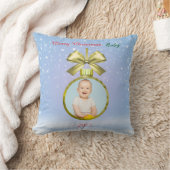 Kerstmis Baby Foto Kussen (Deken)
