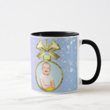 Kerstmis Baby Foto Mok